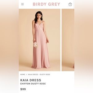 Birdy Grey Kaia Dress in Dusty Rose (S)